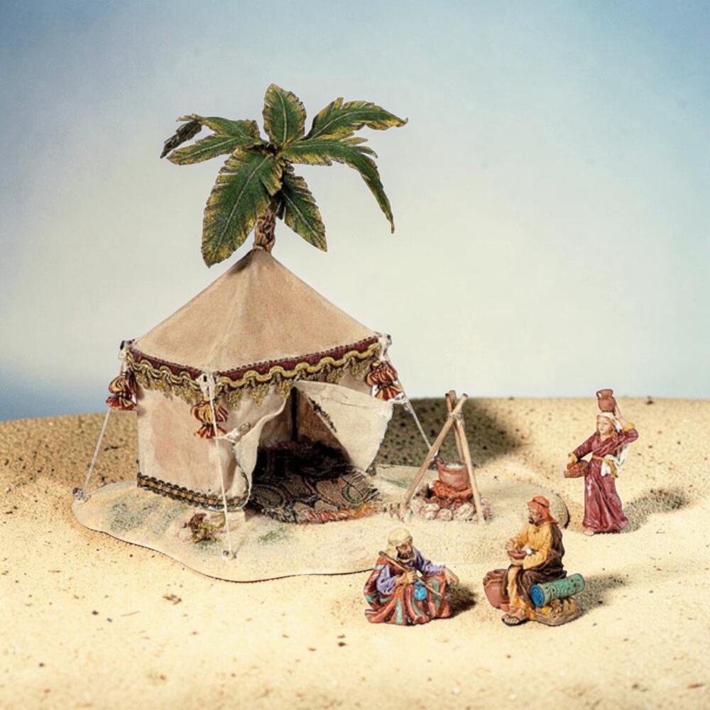 Vintage Dept 56 Desert Camp Little Town of Bethlehem Christmas Nativity Village